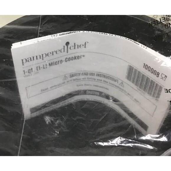 Pampered Chef Micro Cooker Set Microwave 1 2 3 quart Veg Rice Steamer Lids NEW - Picture 9 of 11